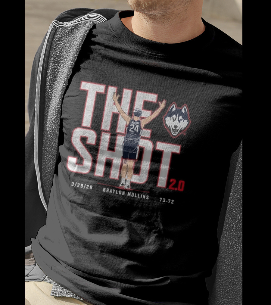 UConn Basketball Braylon Mullins The Shot 2 3 28 23 Huskies 73 72 T-Shirt