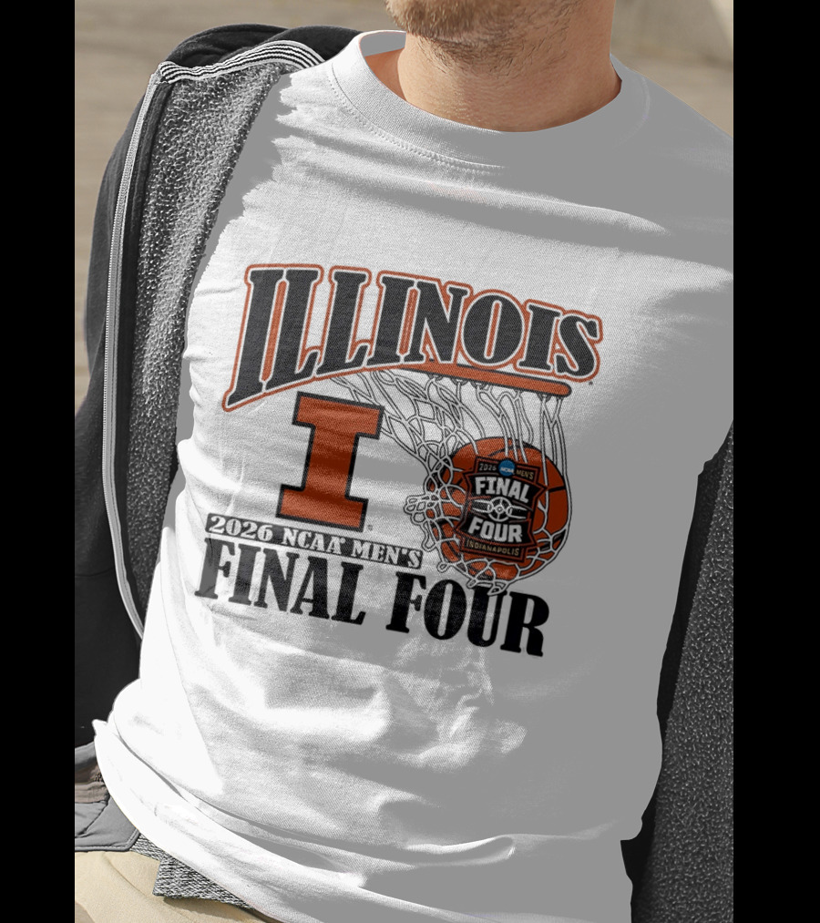 Illinois Fighting Illini NCAA Men's Basketball Final Four 2026 Indianapolis T-Shirt