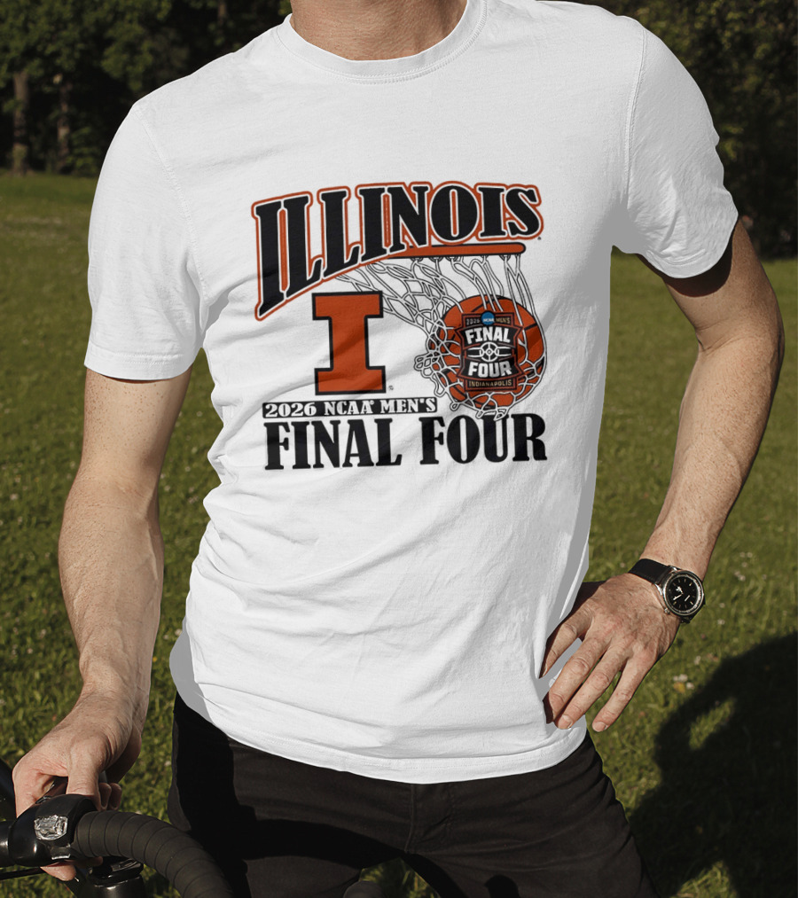 Illinois Fighting Illini NCAA Men's Basketball Final Four 2026 Indianapolis T-Shirt