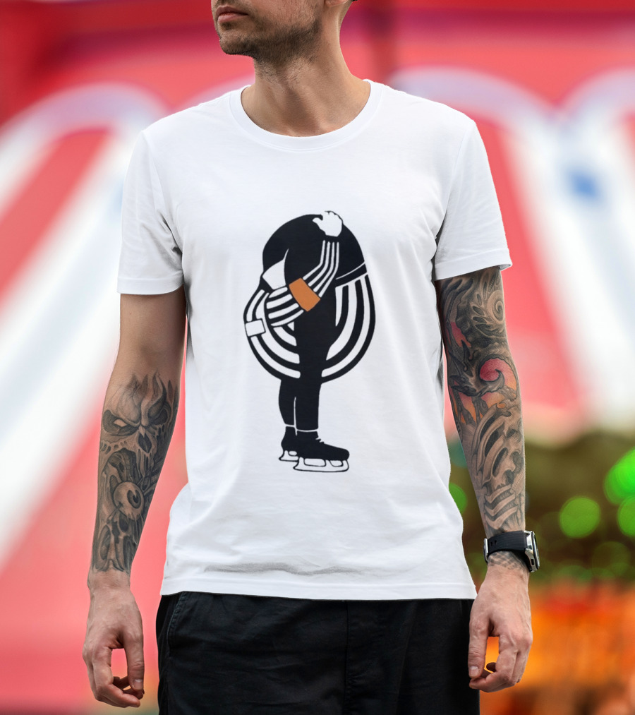 Kyle Dubas Hockey Referee Satirical Caricature T-Shirt