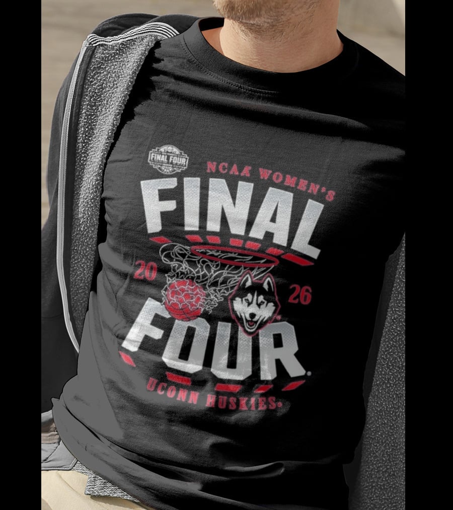 NCAA Women's Final Four 2026 UConn Huskies Basketball Championship T-Shirt