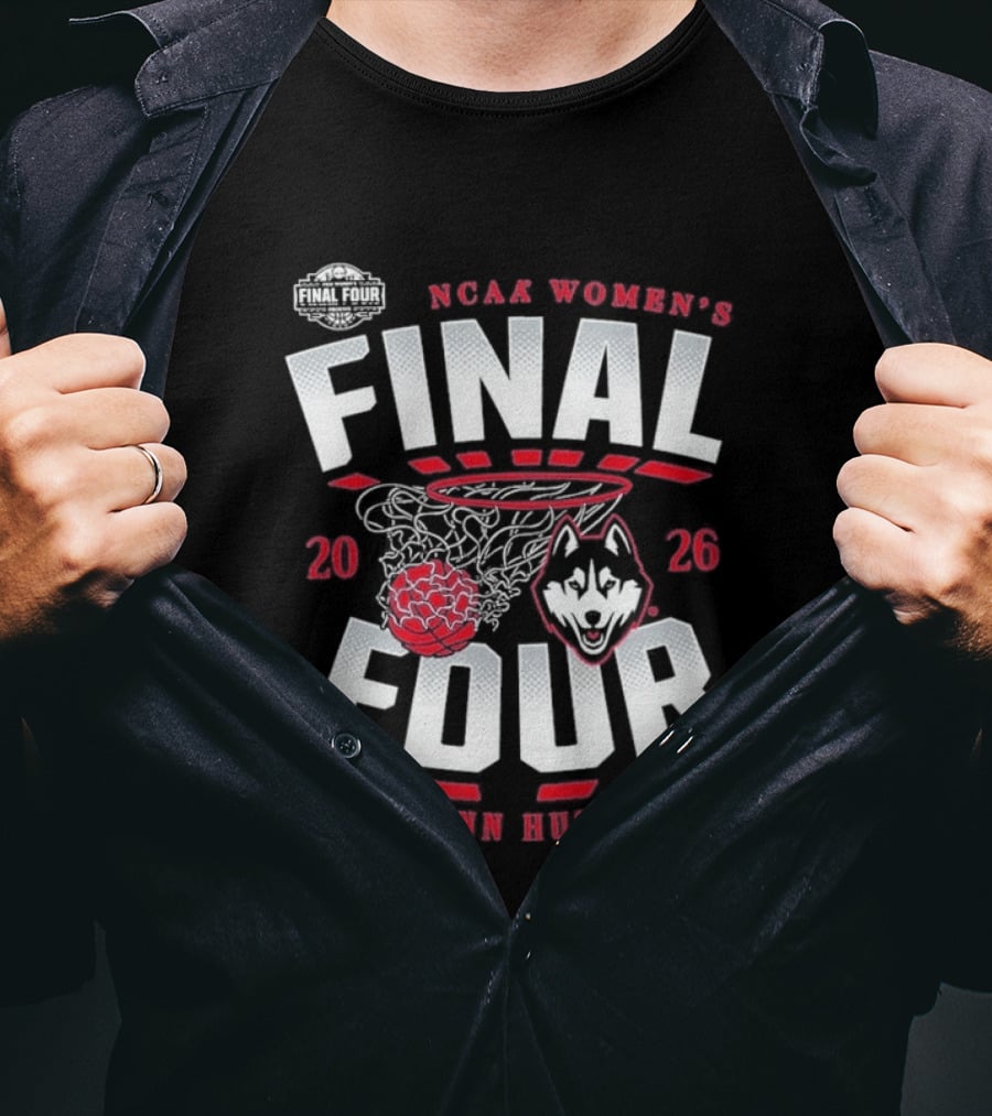 NCAA Women's Final Four 2026 UConn Huskies Basketball Championship T-Shirt