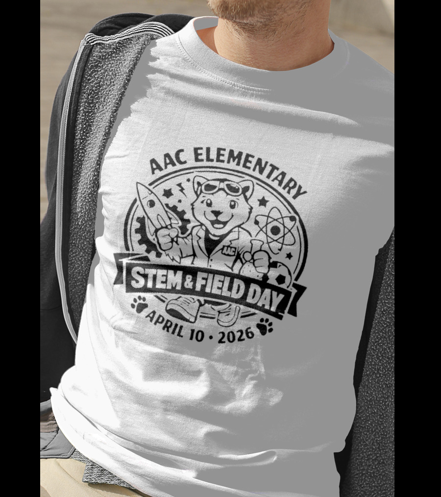 AAC Elementary STEM Field Day April 19 2026 Rocket And Atom T-Shirt