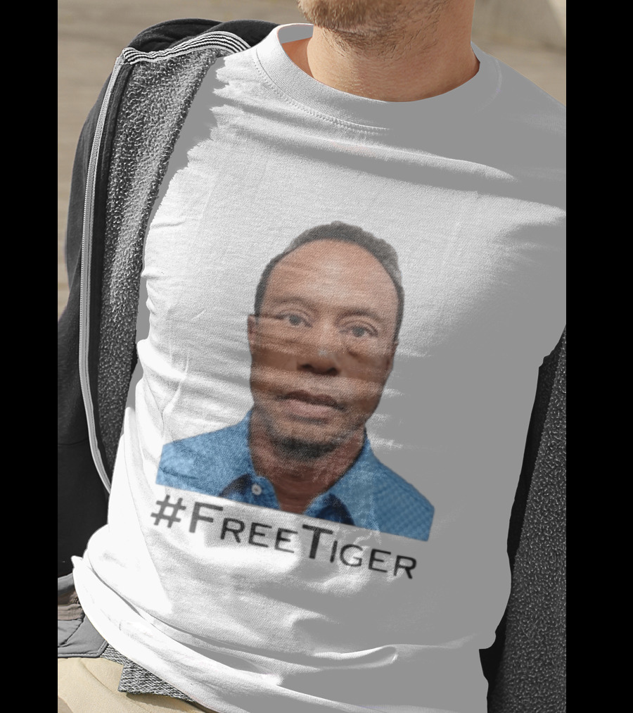 #FreeTiger Shot Iconic Arrest Image T-Shirt