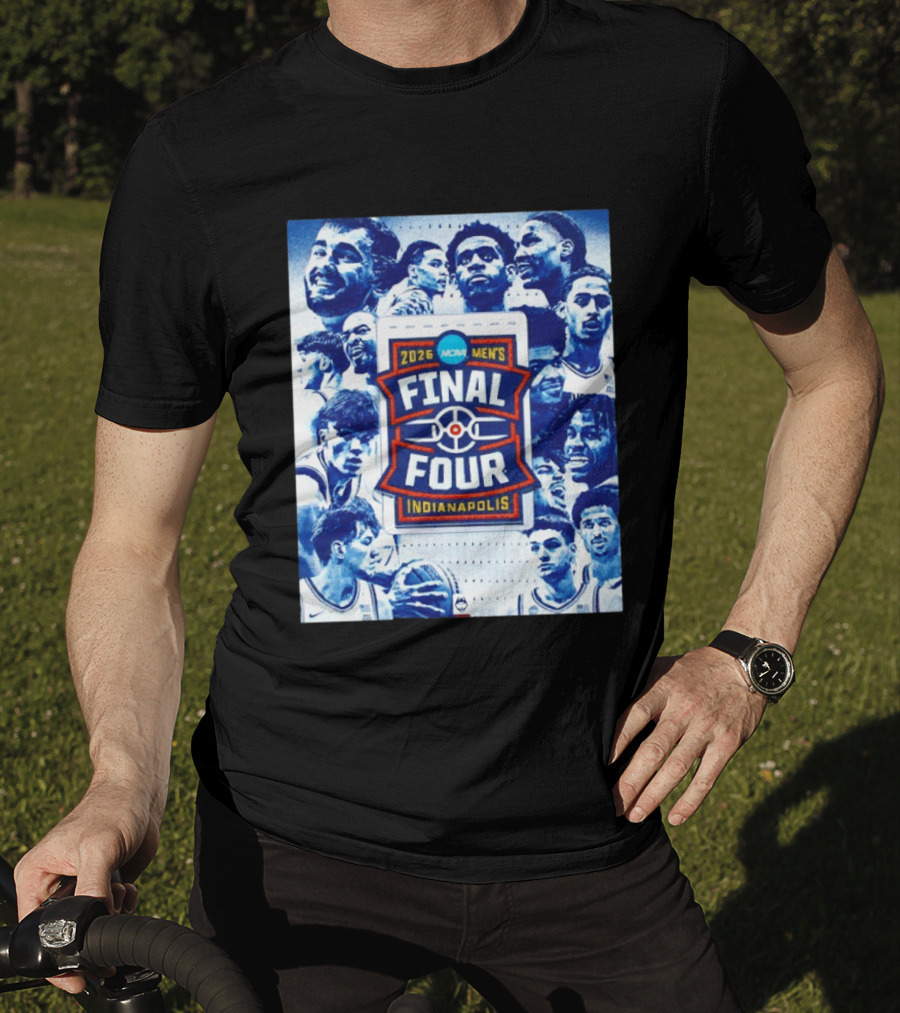2026 NCAA Men's Final Four Indianapolis Basketball UConn Huskies Players T-Shirt