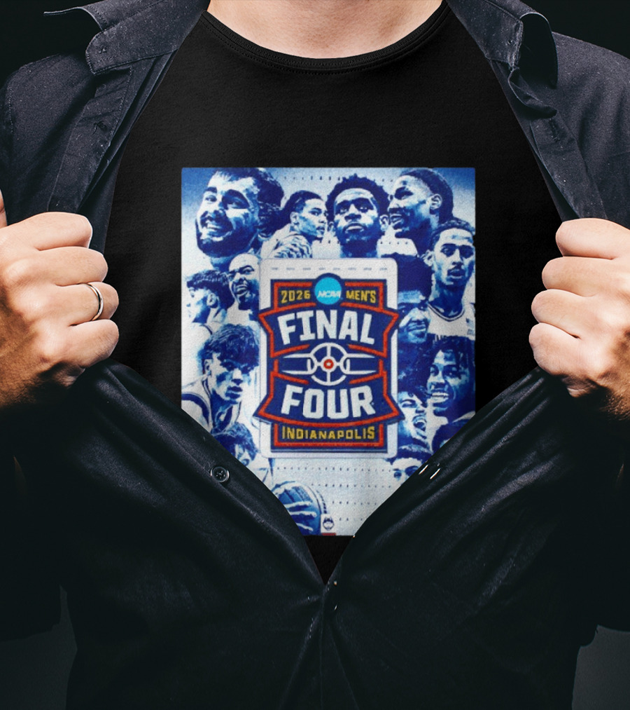 2026 NCAA Men's Final Four Indianapolis Basketball UConn Huskies Players T-Shirt