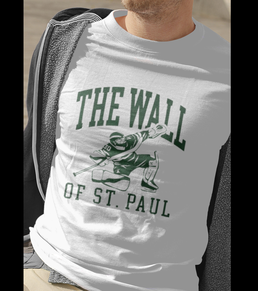 The Wall Of St. Paul Hockey Goalie 30 Jesper Wallstedt T-Shirt