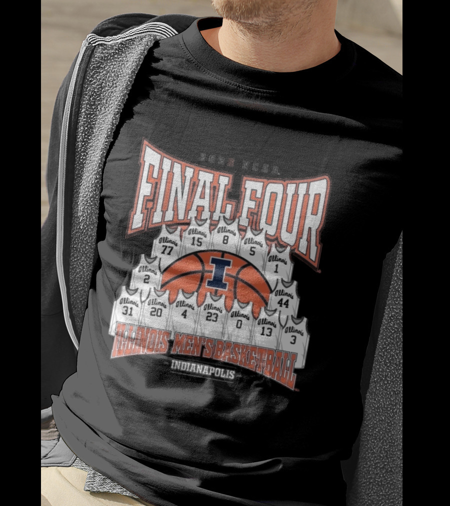 2026 NCAA Final Four Illinois Mens Basketball Indianapolis T-Shirt