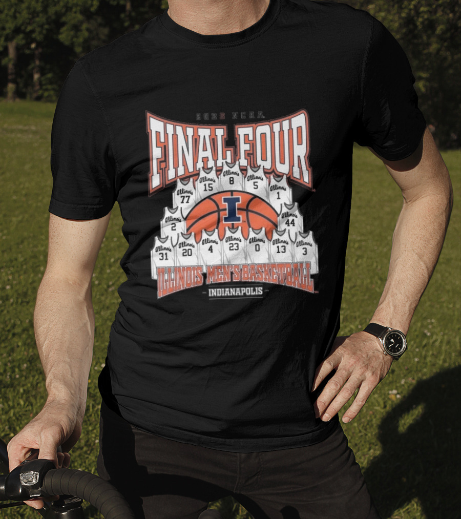 2026 NCAA Final Four Illinois Mens Basketball Indianapolis T-Shirt