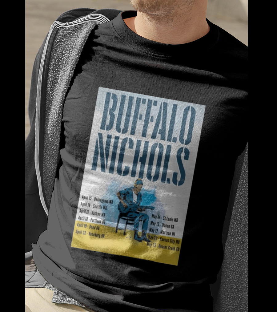 Buffalo Nichols 2026 Summer Tour Bellingham WA To Beaver Creek CO T-Shirt