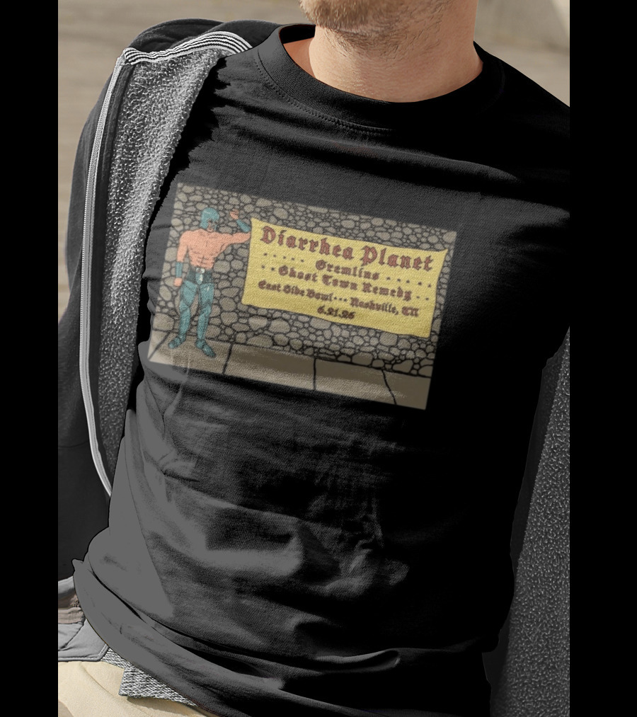 Diarrhea Planet Gremlins Ghost Town Remedy East Side Bowl Nashville 6 21 26 T-Shirt