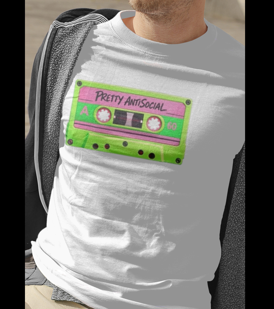 Pretty AntiSocial Pink Green Cassette A 60 T-Shirt