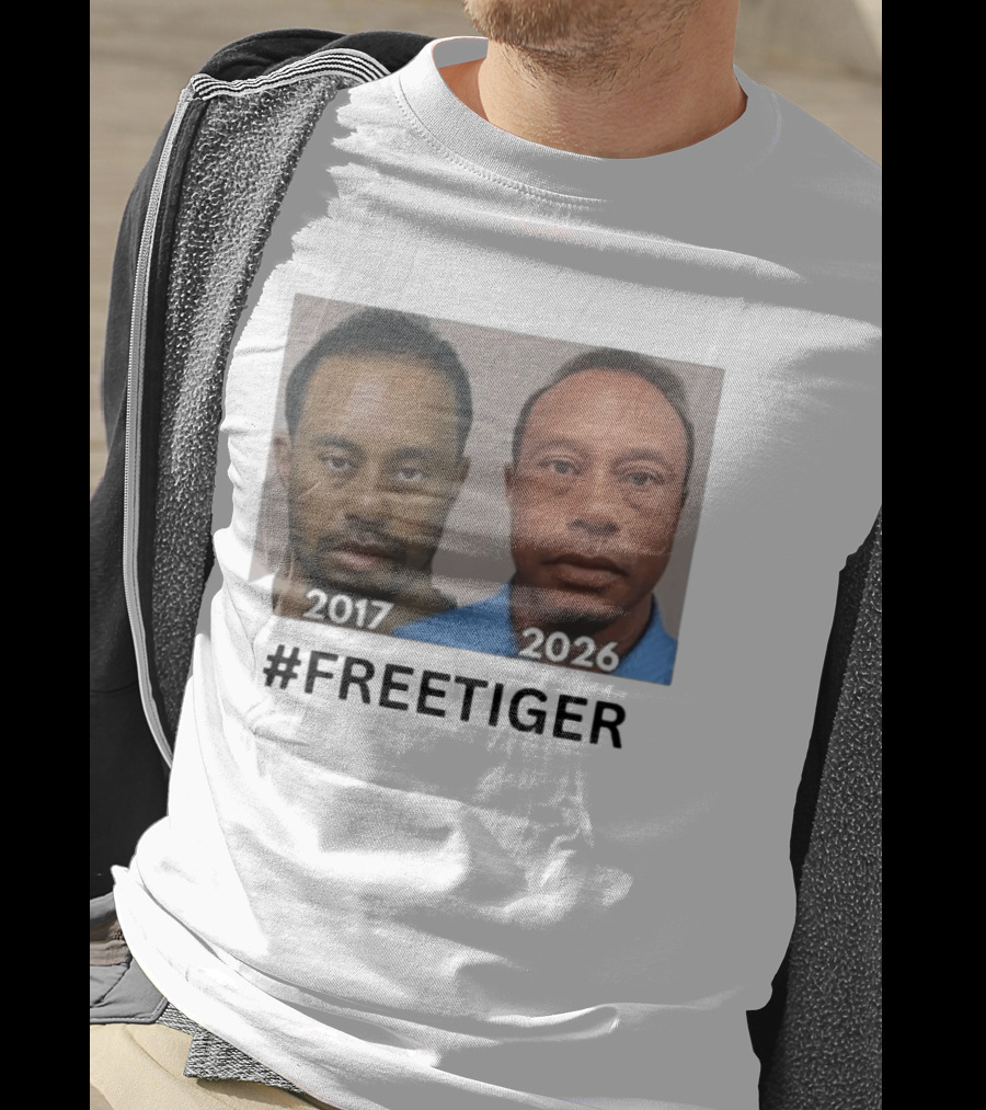 Tiger Woods 2017 2026 Shot Comparison #FREETIGER T-Shirt