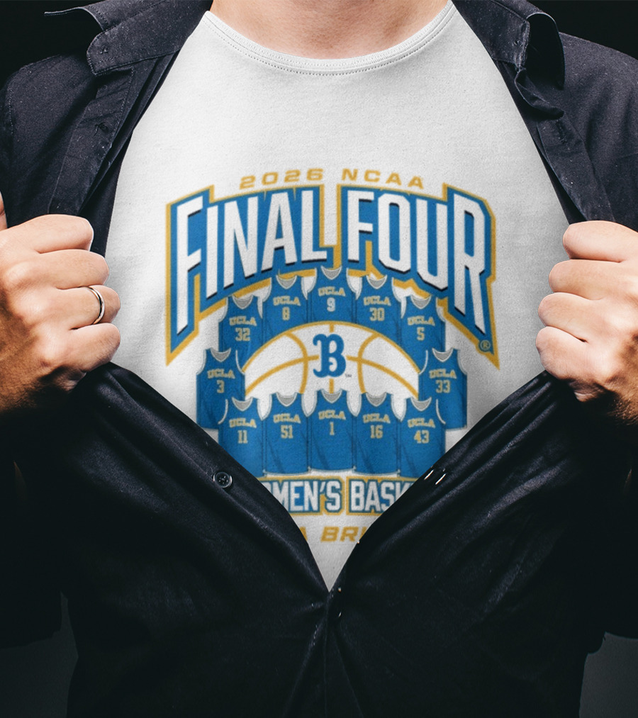 UCLA Bruins 2026 NCAA Women's Basketball Final Four UCLA Jerseys T-Shirt