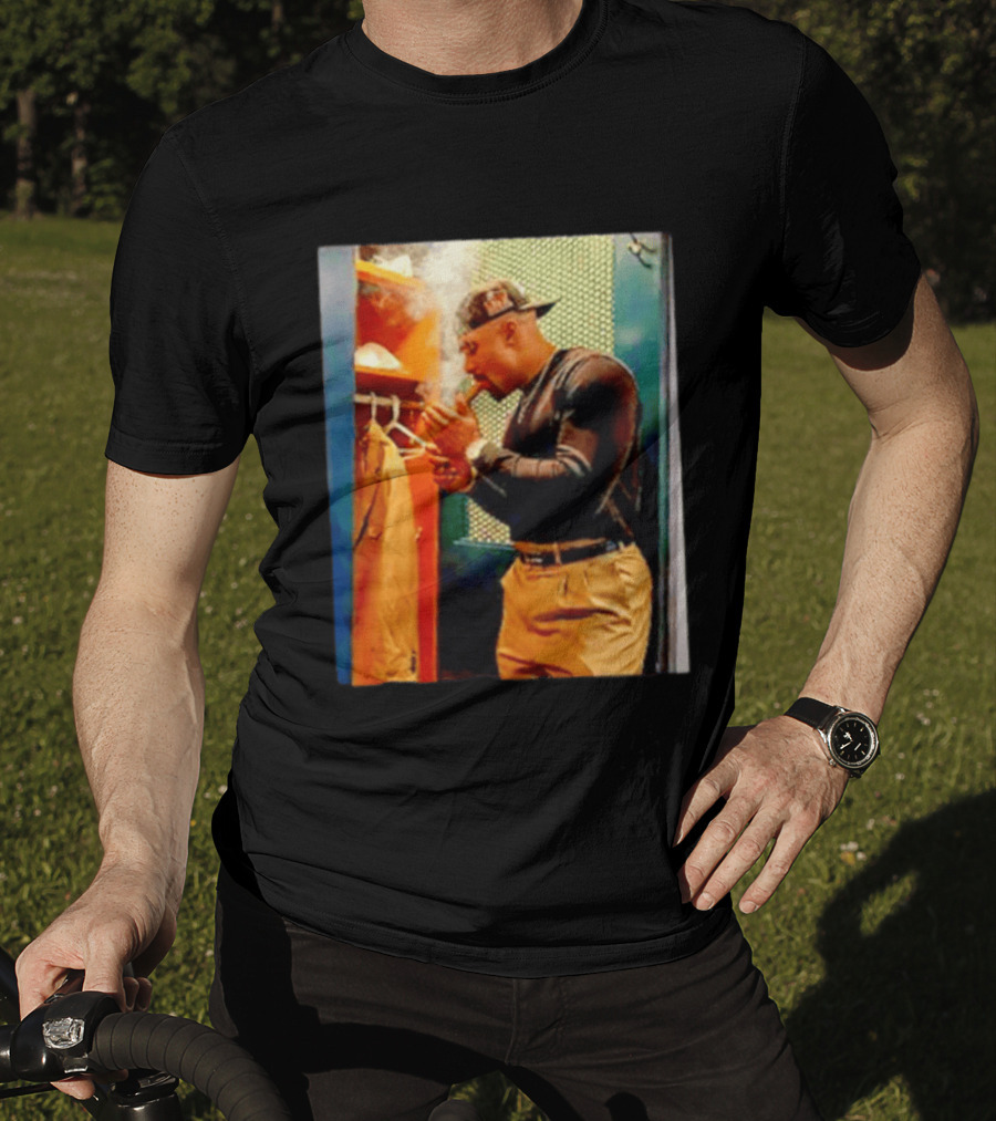 Jalen Hurts Celebrating Smoking Cigar Locker Room Moment T-Shirt