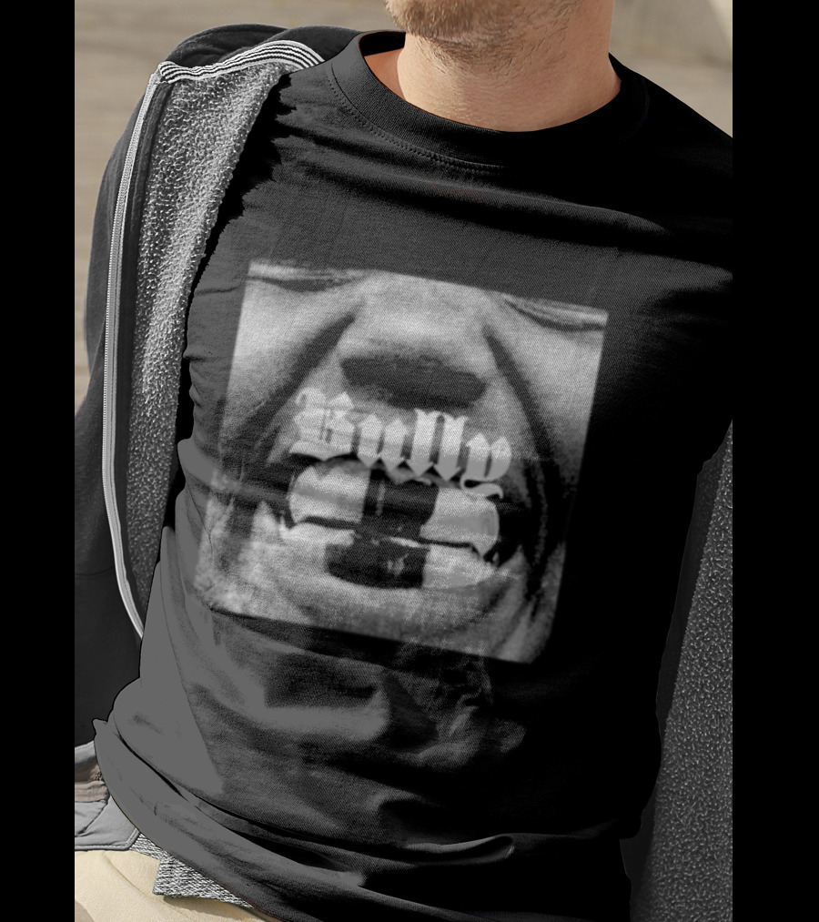 Kanye West Bully Grinning Teeth Gothic Font Album T-Shirt