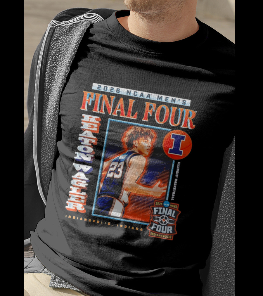 2026 NCAA Men's Final Four Keaton Wagler Illinois Fighting Illini Indianapolis Indiana T-Shirt