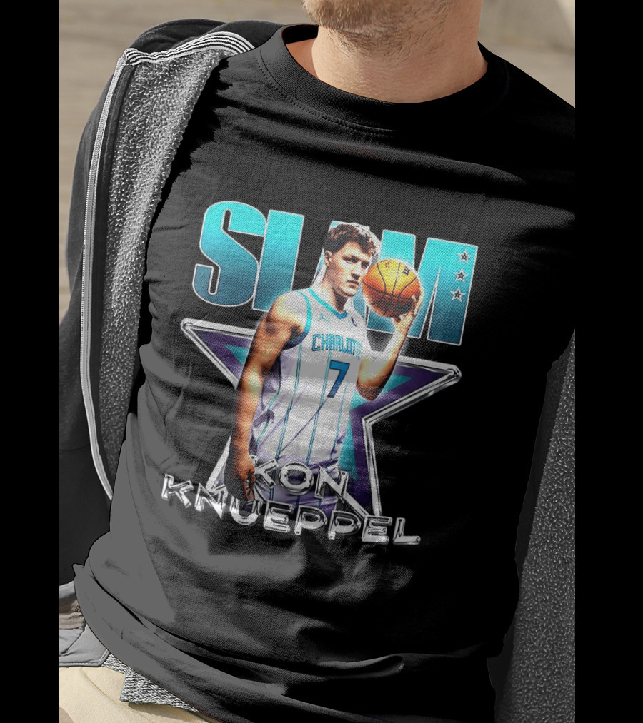 Kon Knueppel Charlotte Hornets Basketball Slam T-Shirt