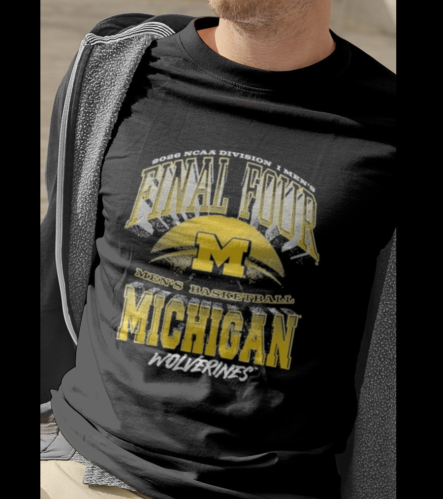 Michigan Wolverines Men's Basketball 2026 NCAA Final Four T-Shirt