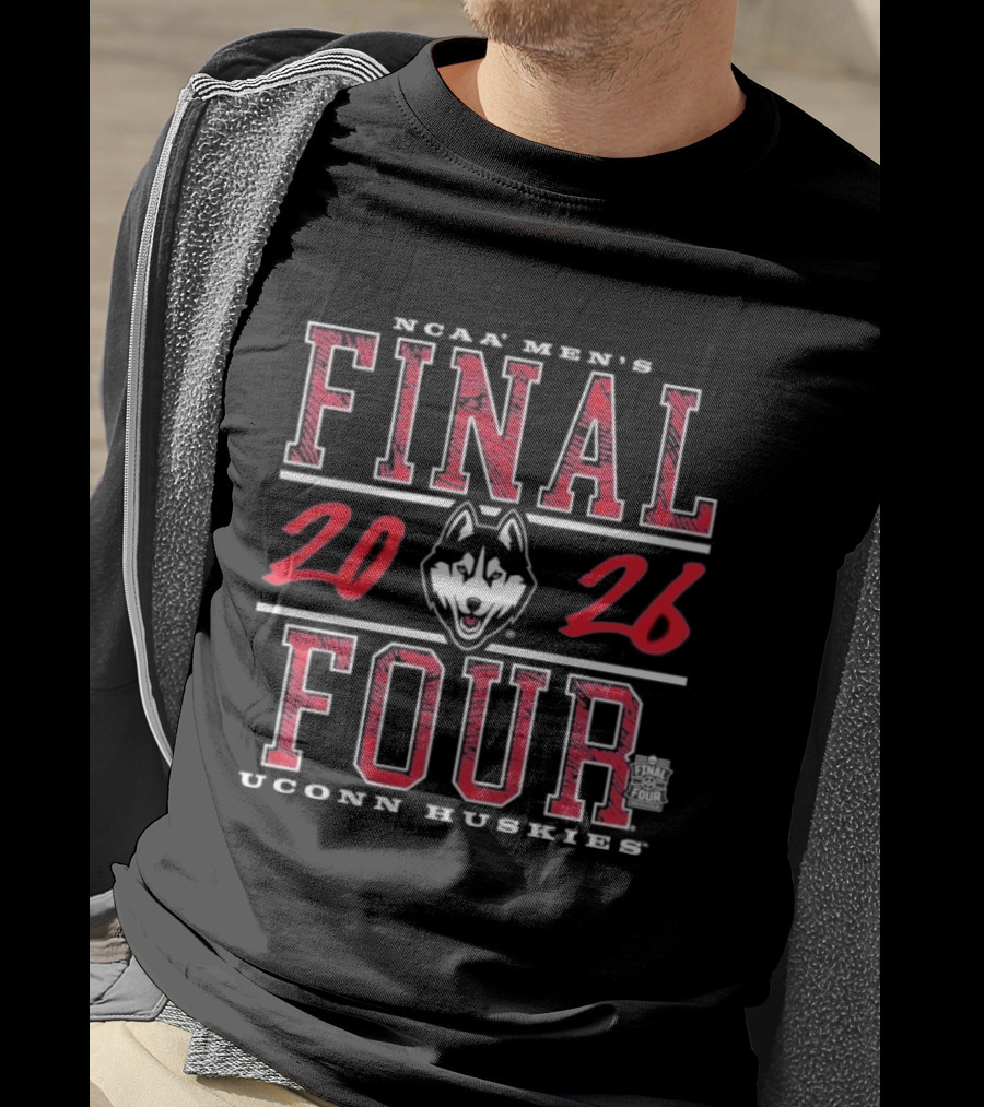 NCAA Men's Final Four 2026 UConn Huskies Basketball Championship T-Shirt