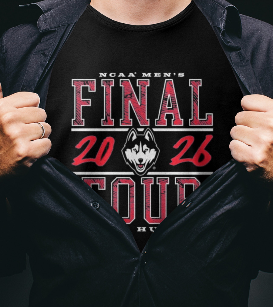 NCAA Men's Final Four 2026 UConn Huskies Basketball Championship T-Shirt