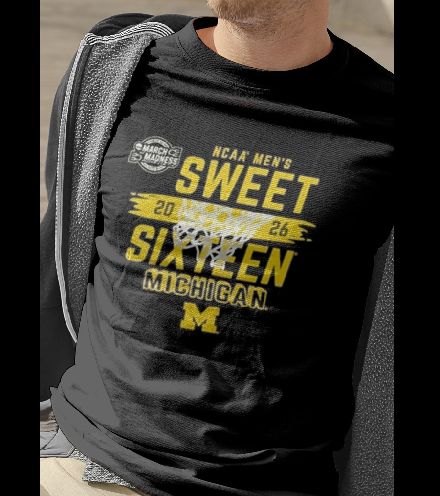 NCAA Men's Sweet 2026 Sixteen Michigan Basketball M T-Shirt