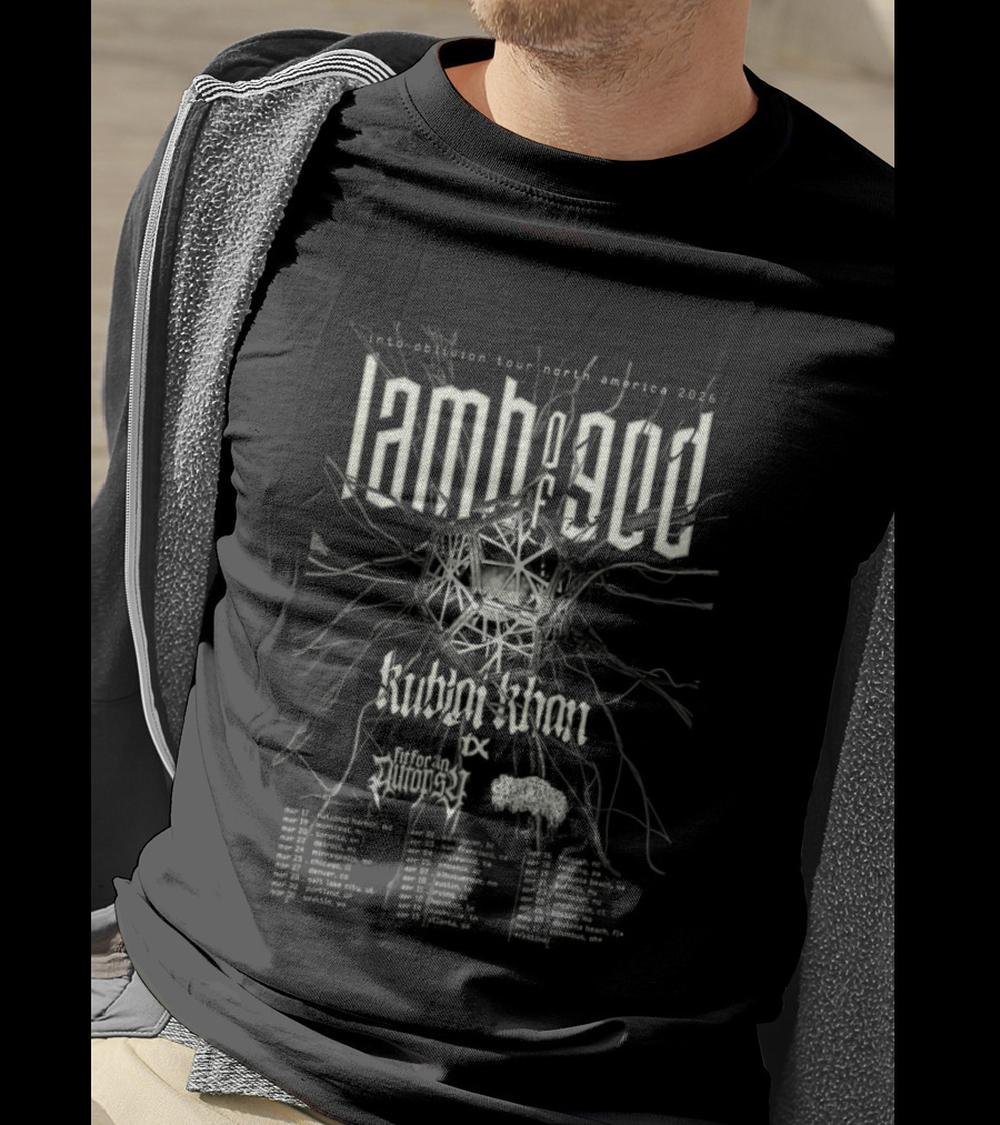 Sanguisugabogg Lamb Of God North America Tour 2026 Concert Dates T-Shirt