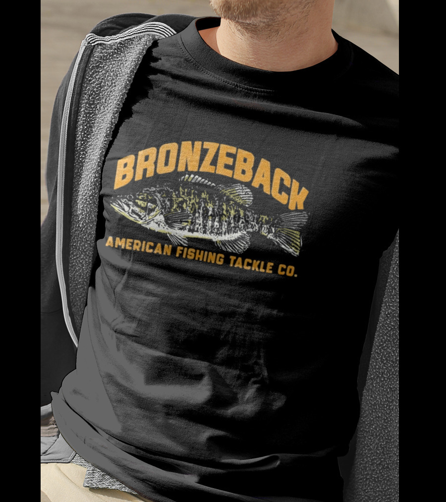 Bronzeback American Fishing Tackle Co Bass Fish T-Shirt