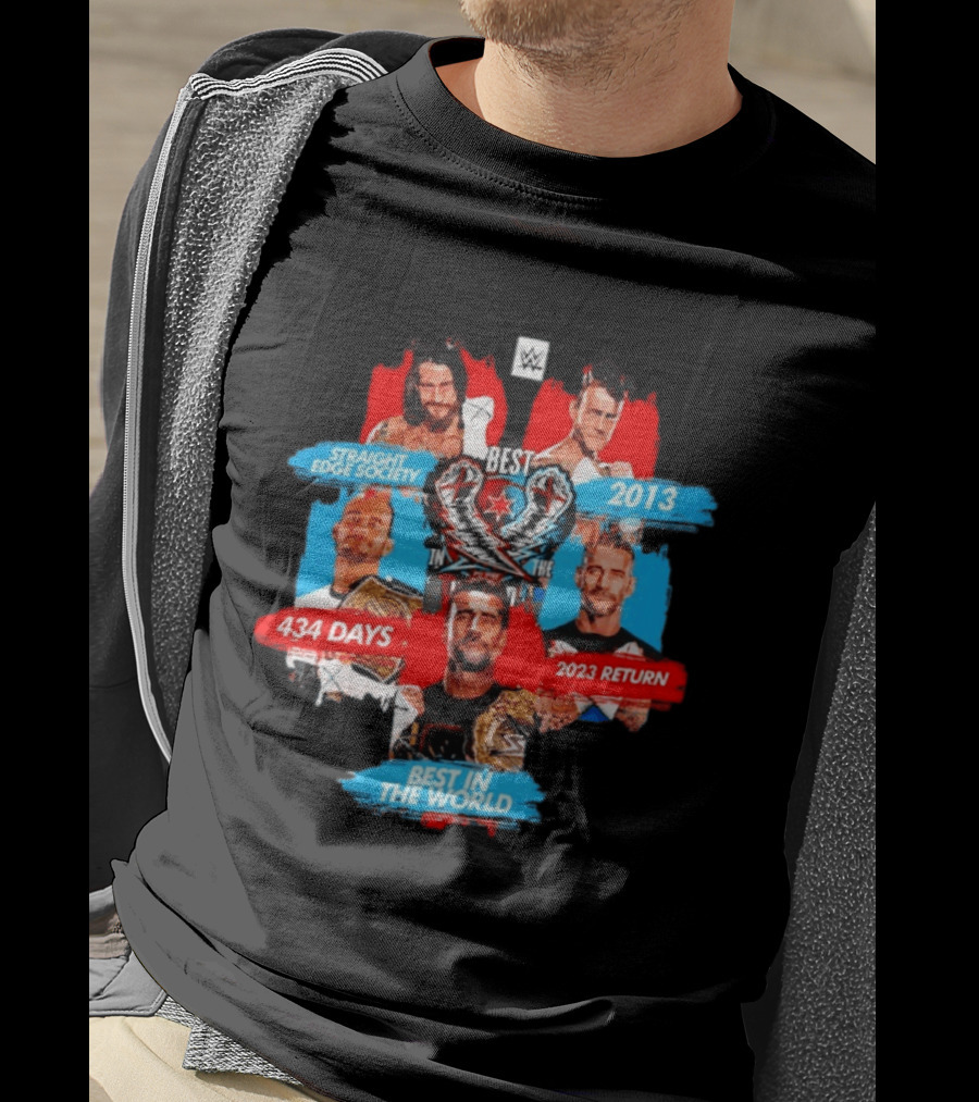 Straight Edge Society CM Punk Best In The World 434 Days 2013 WWE Return 2023 T-Shirt