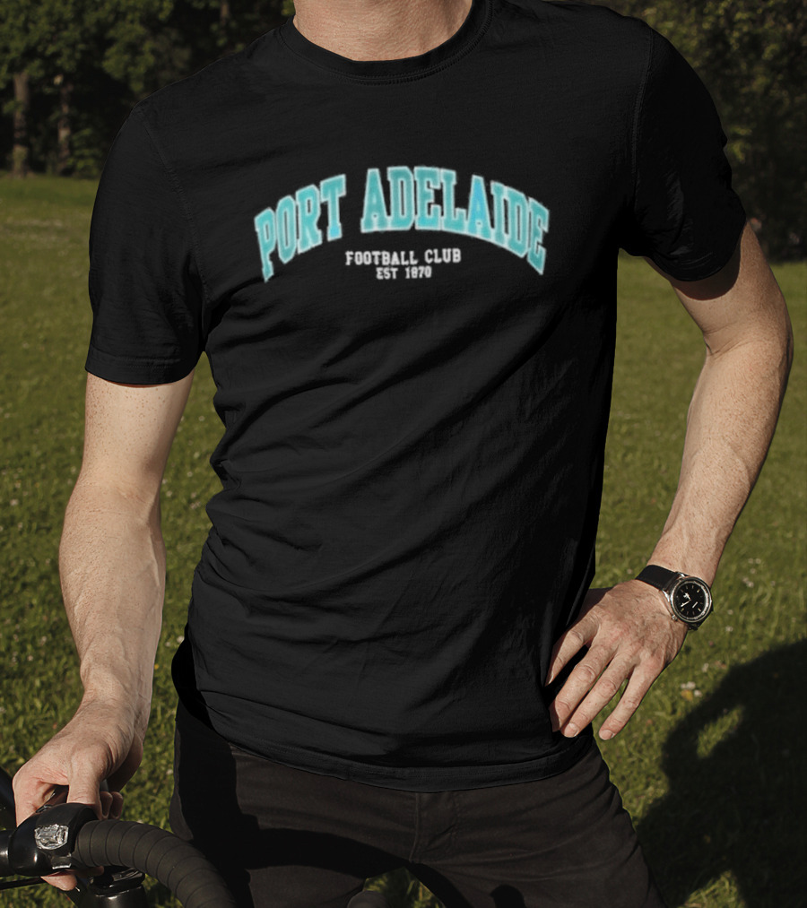 Port Adelaide Football Club Est 1870 Essentials Arch T-Shirt