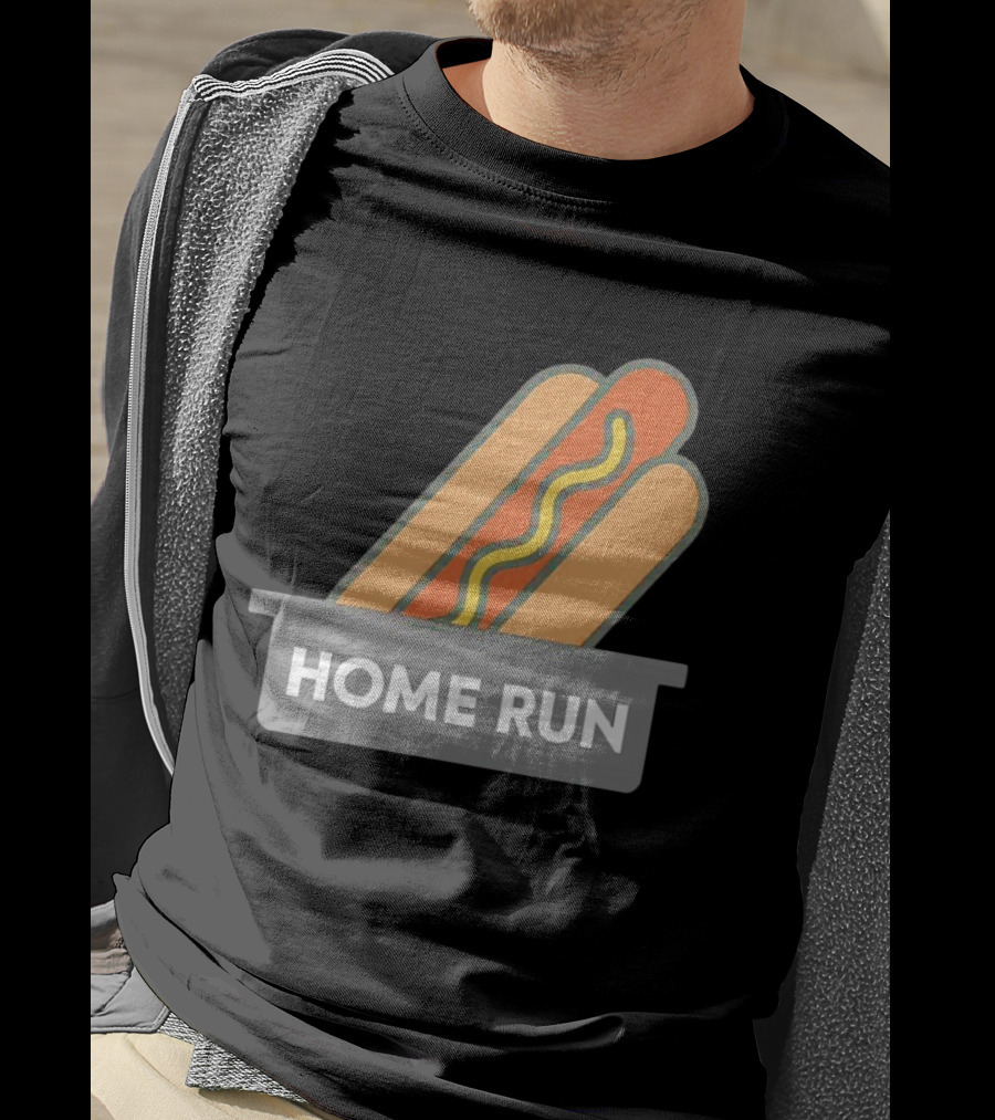 Home Run Hot Dog New York Mets Baseball Fan T-Shirt