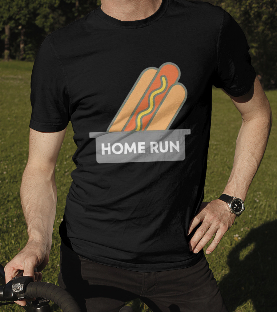 Home Run Hot Dog New York Mets Baseball Fan T-Shirt
