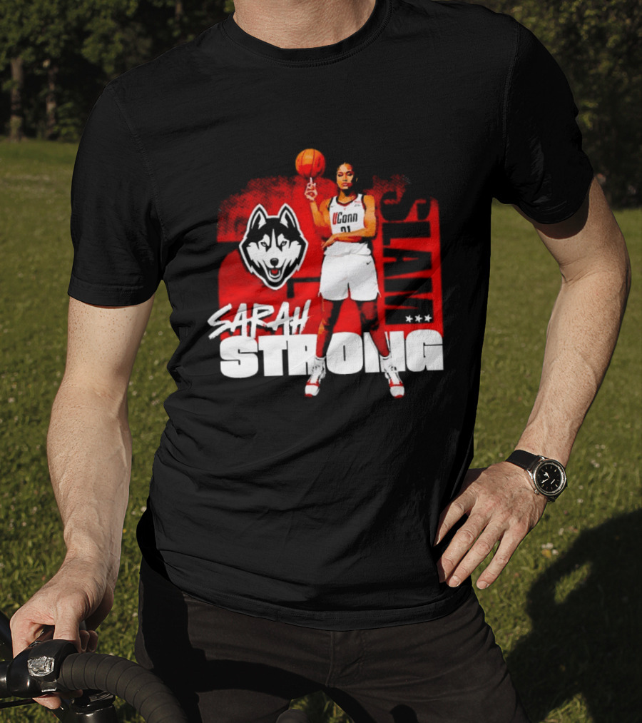 UConn Huskies SLAM Sarah Strong No 21 Women's Basketball T-Shirt