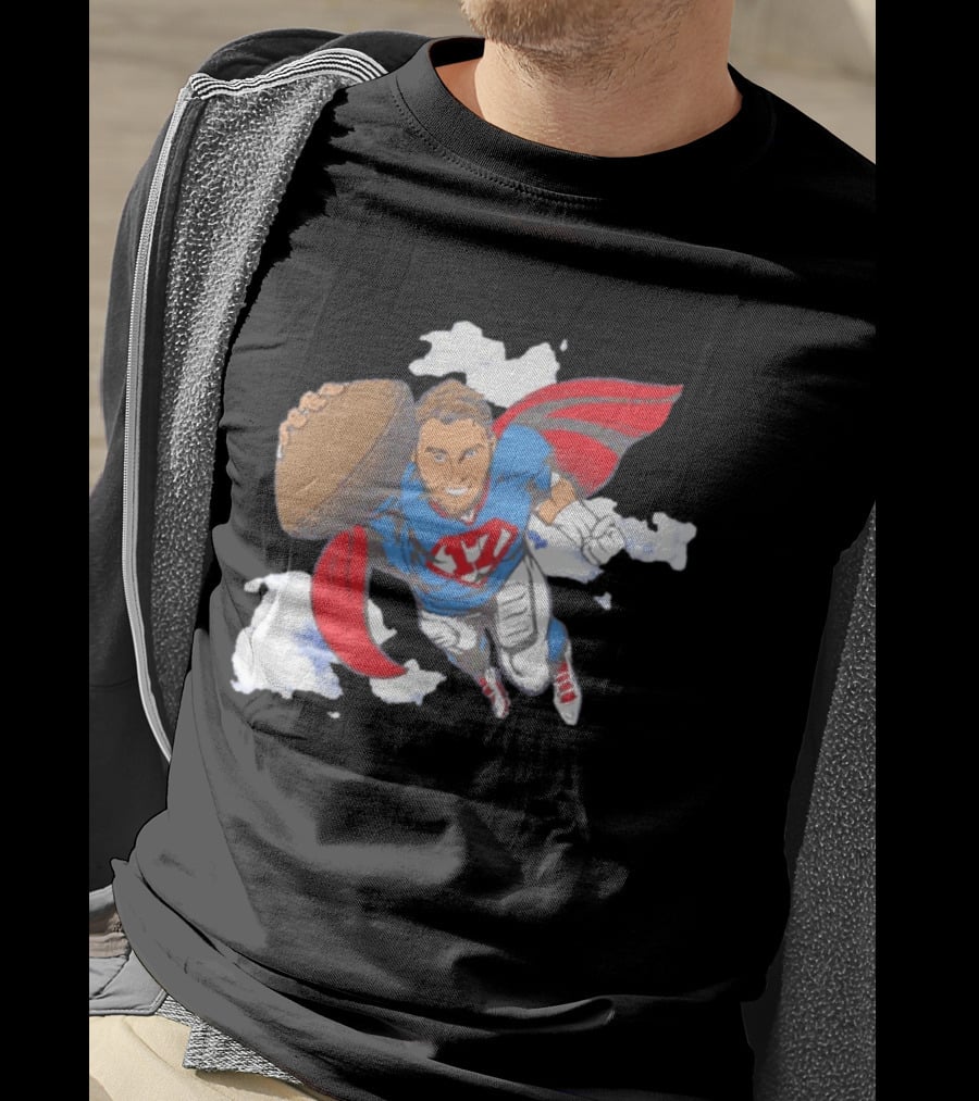 Superhero Football Josh Allen Buffalo Bills T-Shirt