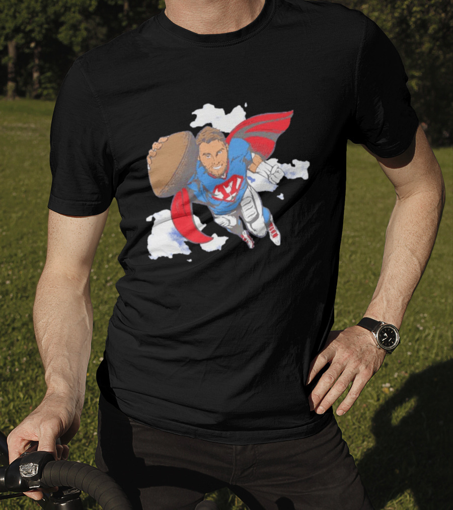 Superhero Football Josh Allen Buffalo Bills T-Shirt