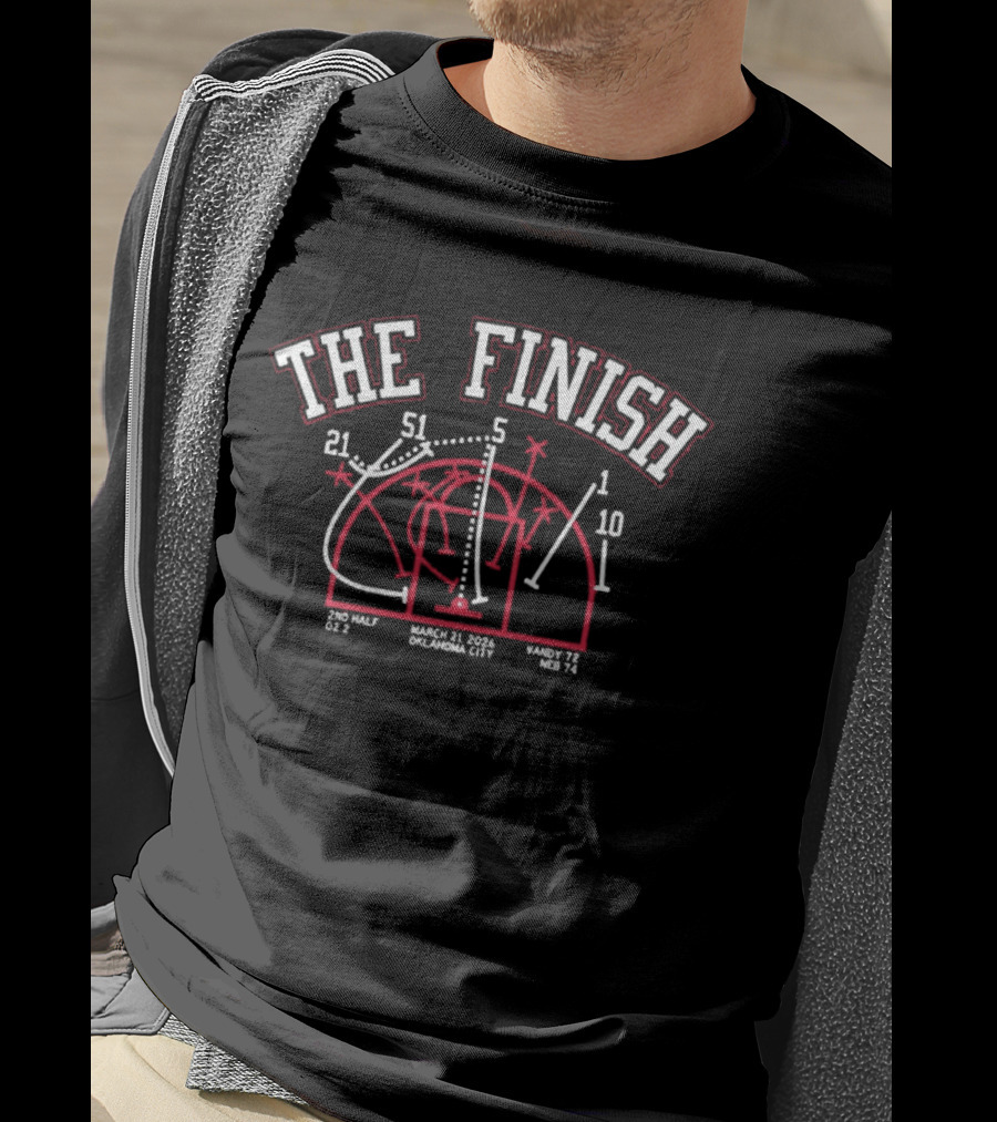 The Finish Oklahoma City Basketball Play 82 51 5 21 1 10 T-Shirt