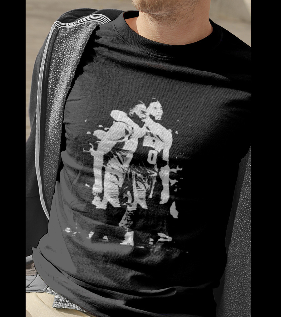 Jayson Tatum Jaylen Brown Boston Celtics NBA Players Teamwork Image T-Shirt
