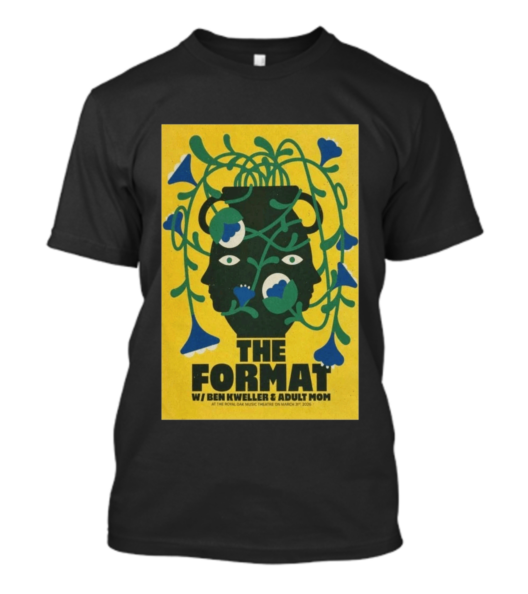 The Format Ben Kweller Adult Mom Royal Oak Music Theatre March 31 2026 Tour T-Shirt
