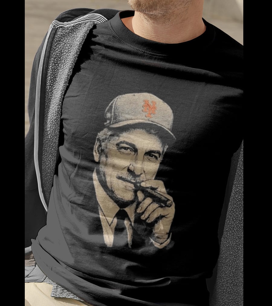 Keith Hernandez Cigar New York Mets Cap T-Shirt
