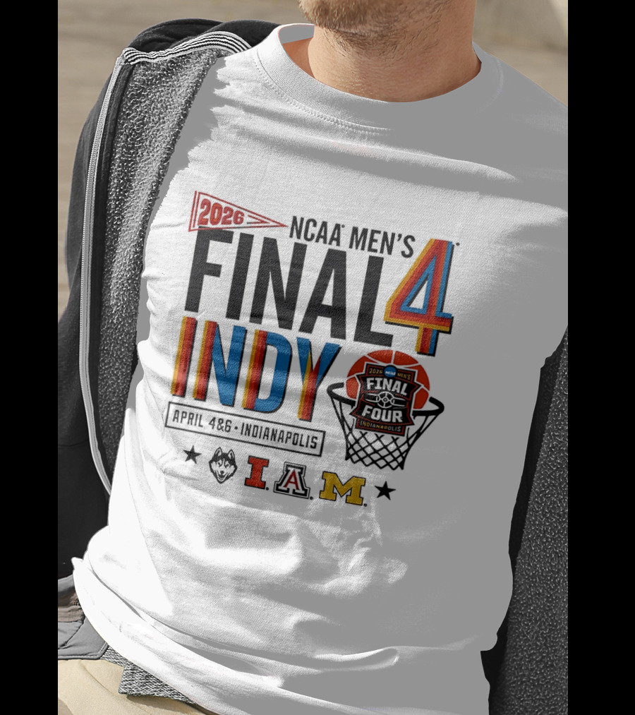 2026 NCAA Men's Final Four Indy April 4 6 Indianapolis Basketball Event T-Shirt