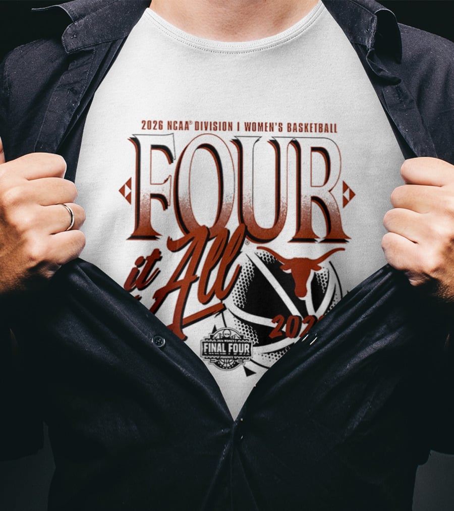 2026 NCAA Women's Basketball Final Four Texas Longhorns March Madness T-Shirt