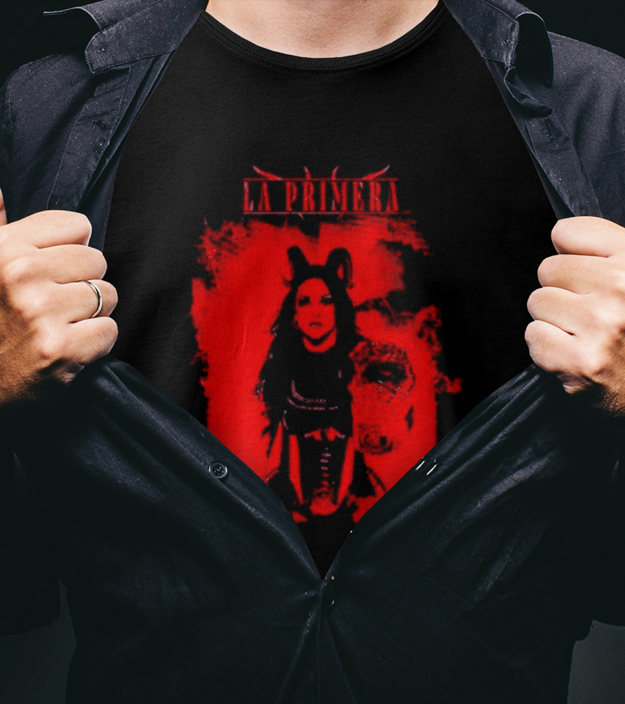La Primera Stephanie Vaquer WWE Authentic Red Champion T-Shirt