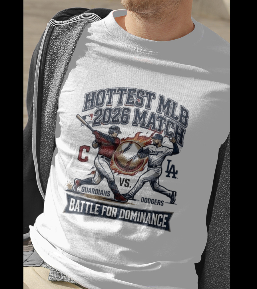 Hottest MLB 2026 Match Guardians Vs Dodgers Battle For Dominance T-Shirt