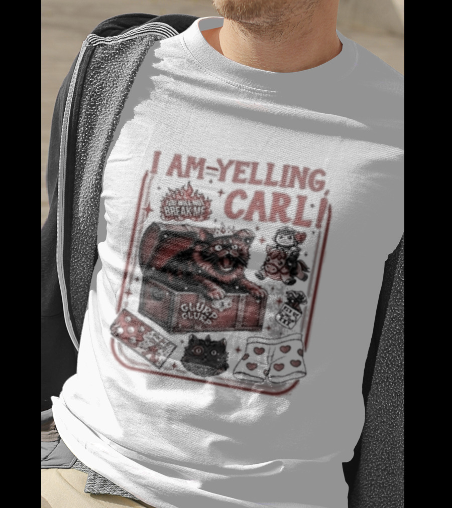 I Am Yelling Carl Box Of Surprises T-Shirt