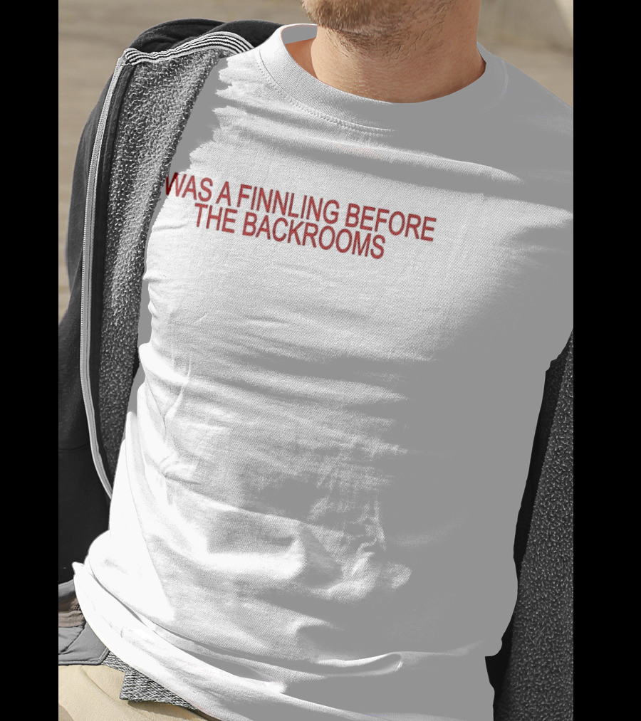 I Was A Finnling Before The Backrooms Phrase Red T-Shirt