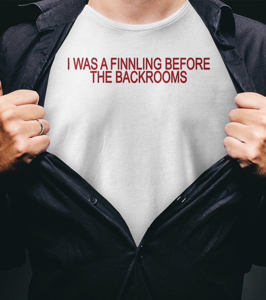 I Was A Finnling Before The Backrooms Phrase Red T-Shirt