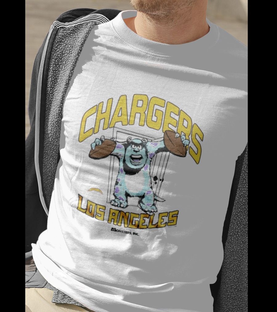 Los Angeles Chargers Monsters Inc Sully Collaboration T-Shirt