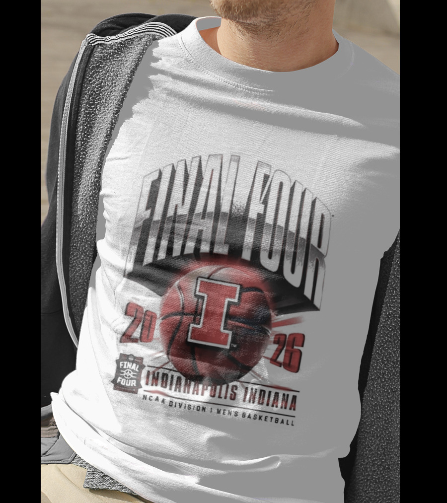 Rare Illinois Fighting Illini Final Four 2026 March Madness Basketball Tournament T-Shirt