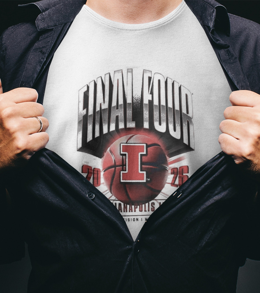 Rare Illinois Fighting Illini Final Four 2026 March Madness Basketball Tournament T-Shirt