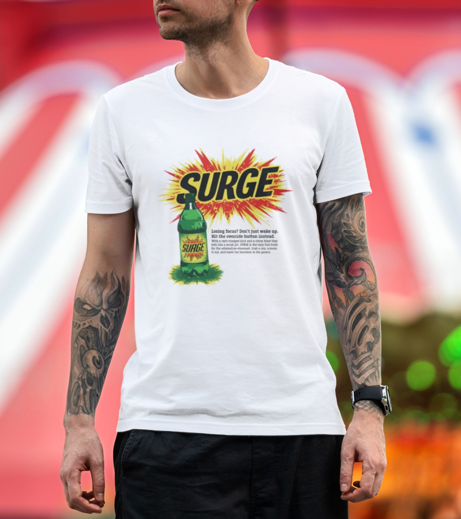 Surge Losing Focus Wake Up Hit The Override Button Instead T-Shirt